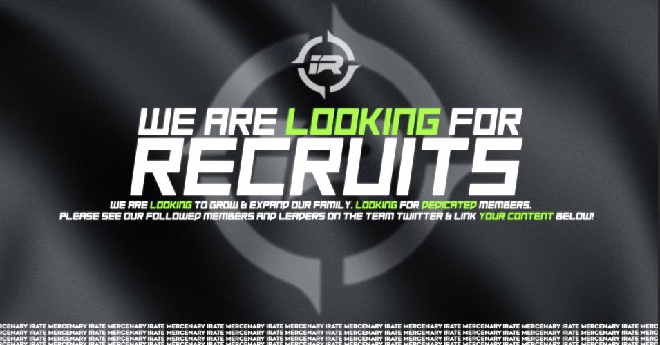 Contact @CrimeTheVillian or @Its_Parha for a great opportunity to be apart of the family!