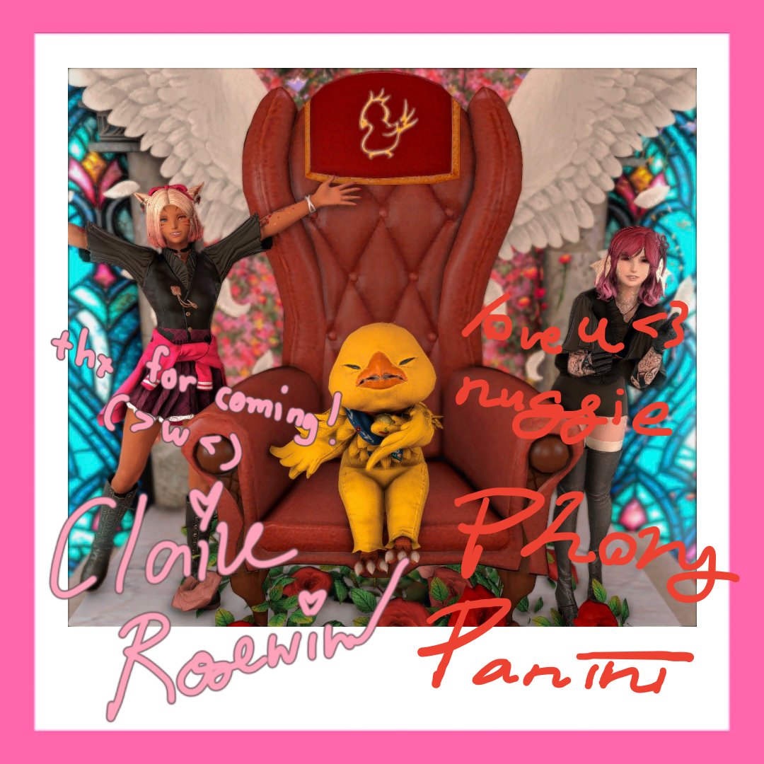 My first time at <a href="/ClubCaramelff/">Club Caramel</a> and i had a fantastic hosting session with their hosts! <a href="/PhonyP_FF14/">Phony Panini</a>  and <a href="/rosewind_xiv/">Claire Rosewind the Gyaru 💅💕</a> had a chat with me about raiding experiences! Will visit again when they reopen!😁

Website: clubcaramel.carrd.co/#
#clubcaramelffxiv

Kujata, Empyreum W25 P37