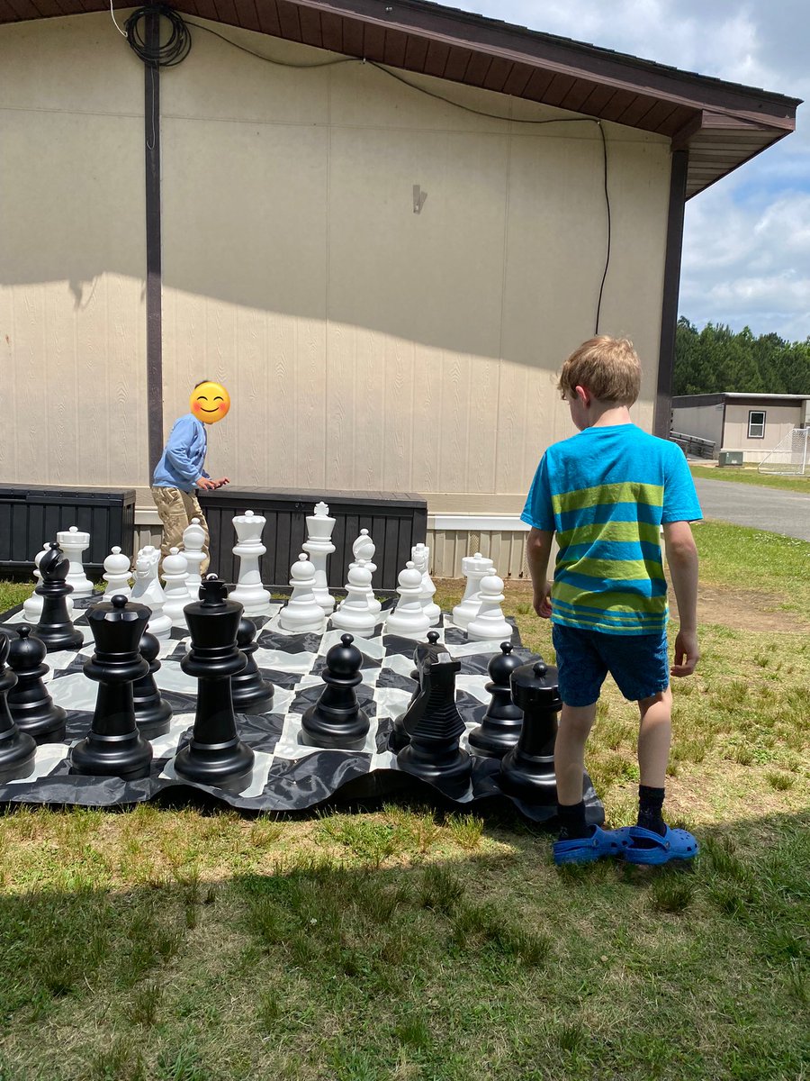 Breaking in the new chess set! <a href="/TurnerCreekES/">Turner Creek Elementary</a>