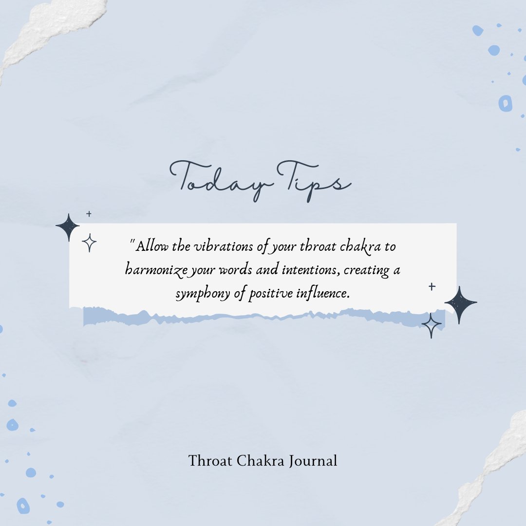 ThroatJournal's tweet photo. Allow the vibrations of your throat chakra to harmonize your words and intentions, creating a symphony of positive influence.

#throatchakra #chakra #dailyaffirmations #affirmations #positiveaffirmations #wordsofaffirmation #dailymotivation #manifestation #journaling #aesthetic https://t.co/wesTeaL9J7