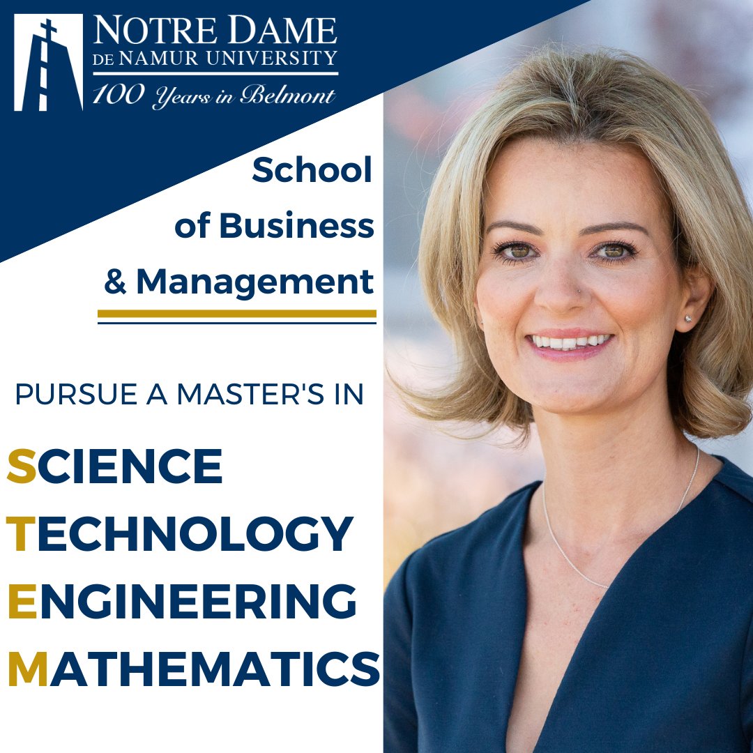 👩‍💻Institutions require more scientists, engineers, mathematicians, and other experts in the top STEM subjects.

📐 Be one of them: bit.ly/3vYf5Im 

#notredamedenamur 
#STEM
#sfbayarea
#siliconvalley
#mastersdegree
#gradschool 
#engineering
#eveningclasses
#businessschool