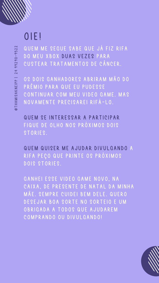 hmguria's tweet photo. RT pra ajudar!

O dinheiro vai pro tratamento da minha mãe. Ela tem câncer no pulmão e recentemente descobrimos um câncer raro na região do tórax. https://t.co/4i2LZOC8Go