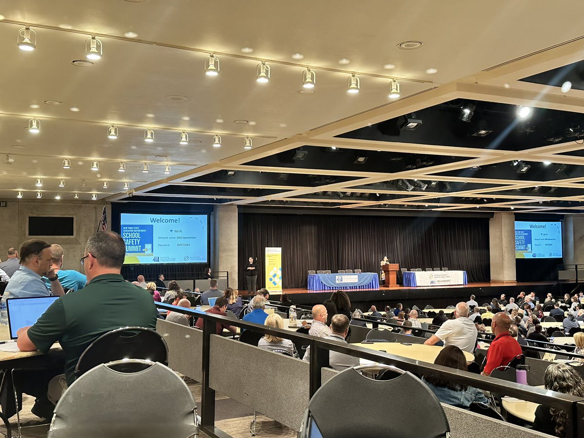 CM_Ecklund's tweet photo. Very informative NYSED 2023 Safety Summit. Enlightening speakers and collaborative learning. Common theme of restorative practices and SEL. “Think big, step small, and navigate mindfully.” Dr. Pate. @NYSEDNews @avon_central @WestEd https://t.co/yp1ouQCdCJ