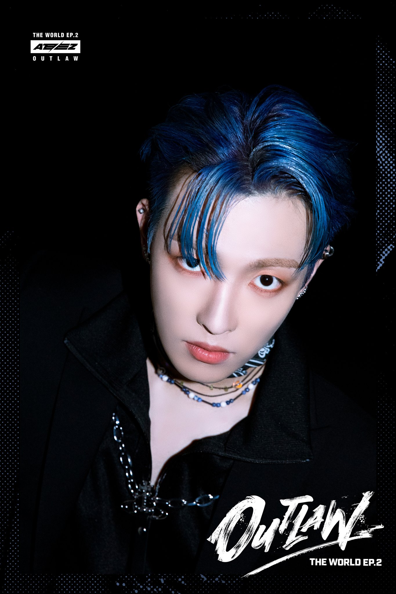 ATEEZ ホンジュン Hongjoong トレカ サノク 2週目 outlaw ATEEZ HONGJOONG The World EP. 2 OUTLAW Official Mokketshop