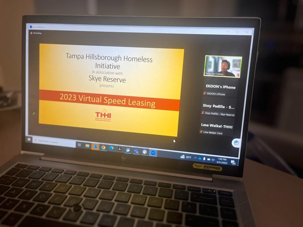 THHIorg's tweet photo. Today, @THHIorg held the first Virtual Speed Leasing event of the year! During this event, individuals and families looking to obtain safe and #affordablehousing are able to connect with landlords. 🏘 #HouseHillsborough #THHIOrg #RareBriefNonRecurring https://t.co/z89MmVaeh9