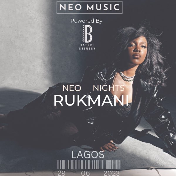 RUKMANISOFTIE's tweet photo. Can’t wait to perform at Neo Nights @theneomusicgrp on 29-06-23 ! 
Head to the link in their bio for tickets! 

Excited to see you all @baturebewry

#rukmanisoftie #rukmanisofine #rukmaniaotr #softiefc #neomusicgroup https://t.co/T97q077aVl