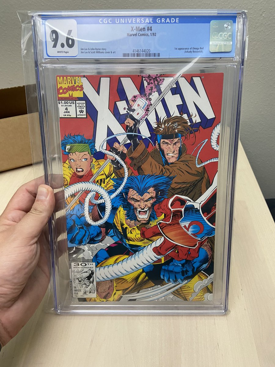 Comics2Cinemas's tweet image. Mail call! My @whatnot giveaway prize has arrived! X-Men number 4 1st appearance of #OmegaRed #marvelcomics #xmen #jimlee #johnbyrne #1stappearance