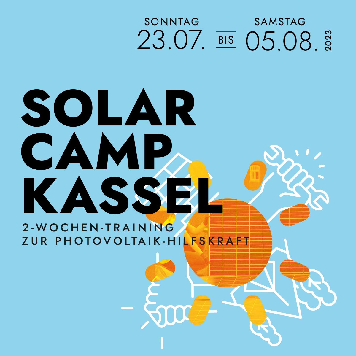 Wir brauchen viele Hände für die Energiewende - Noch Restplätze fürs Solarcamp! Alle Infos hier: wattbewerb-kassel.de/solarcamp