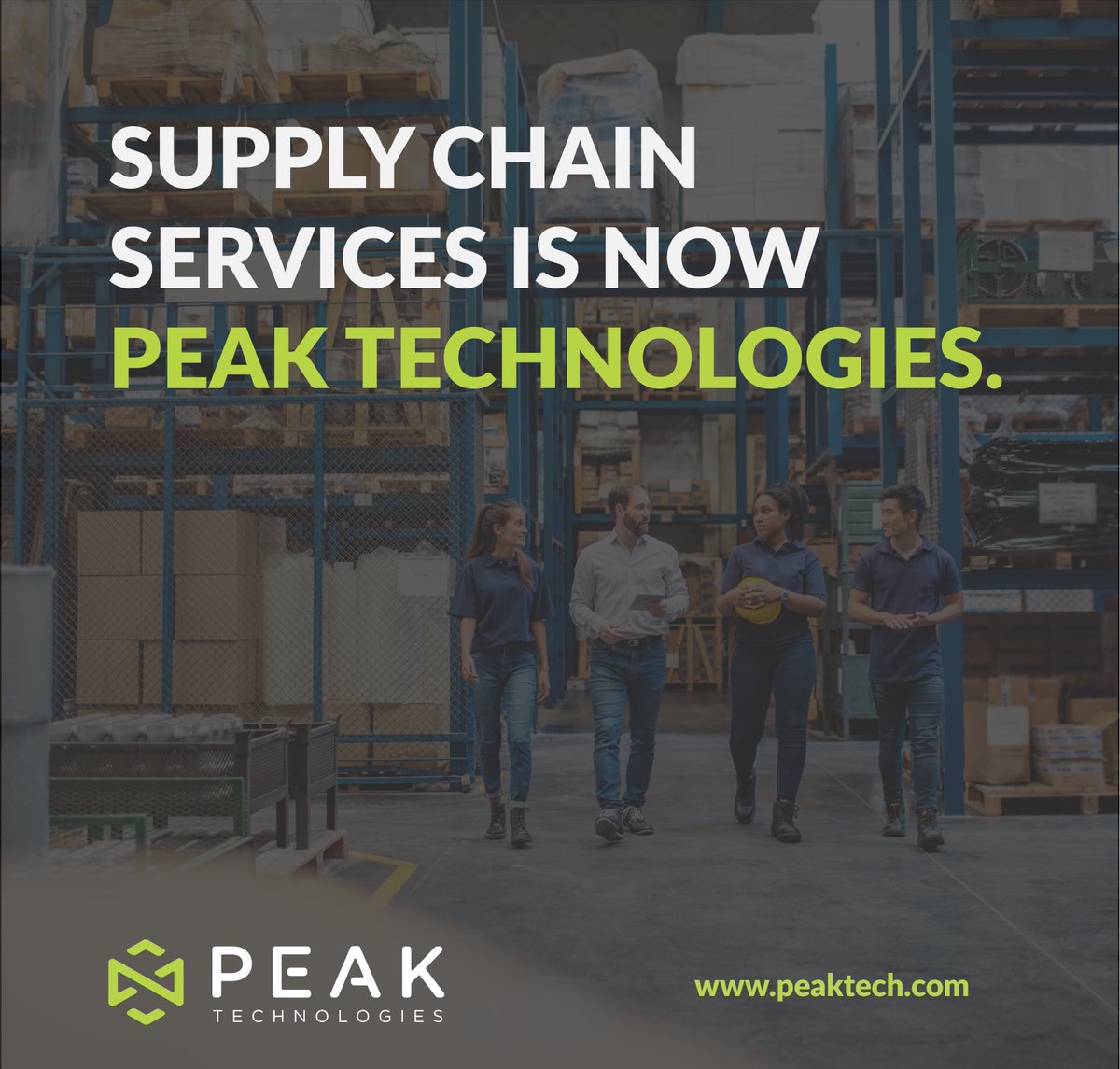Supply   Chain Services is now Peak Technologies, the industry's largest provider of   end-to-end solutions that enable supply chain automation. Learn more:   bit.ly/3WJO8nQ