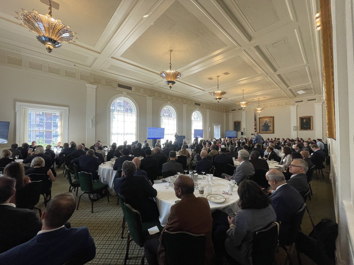 LSGoodfriend's tweet photo. A completely packed event today at the Union League Club hosted by  @ACECNewYork and @ACECNJ with the the @PANYNJ on doing business with the Authority. https://t.co/bGWqAqTIb8