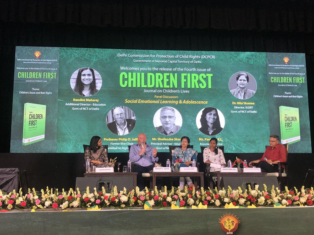 IamCJha's tweet photo. 6/n
An inspiring panel discussion on Social Emotional Learning and Adolescence moderated by @shail2018 Sir
#ChildrenFirstJournal https://t.co/LSKaoCHKuT