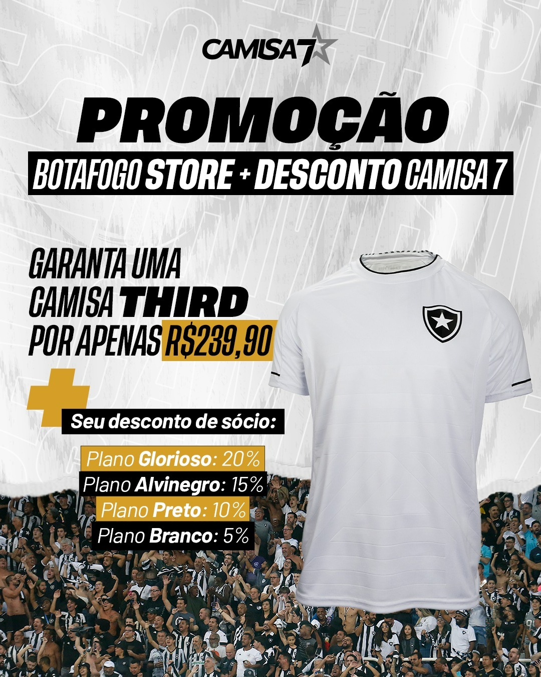 Camisa do botafogo cheap em promoção