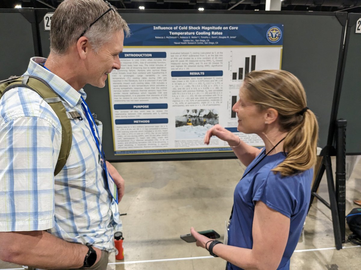John J. Fraser, DPT, PhD, FACSM (@navypt) on Twitter photo Dr Doug Jones, head of the Warfighter Performance Thermal Lab <a href="/NH_RC/">Naval Health Research Center</a>, and team presented some of their work on cold weather training and hypothermia in military tactical athletes at #ACSM23. Lots of interest in this topic. Dr Doug Jones, head of the Warfighter Performance Thermal Lab <a href="/NH_RC/">Naval Health Research Center</a>, and team presented some of their work on cold weather training and hypothermia in military tactical athletes at #ACSM23. Lots of interest in this topic.