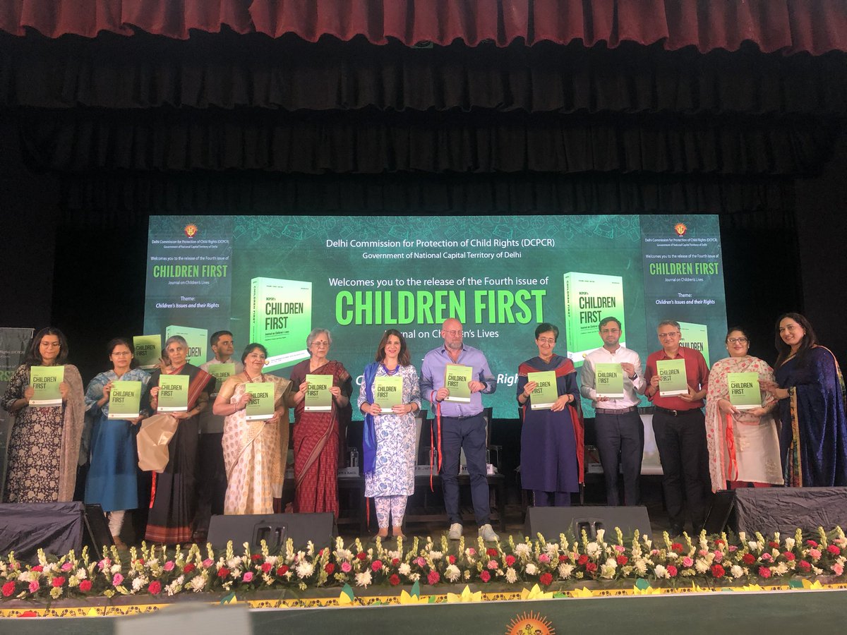 IamCJha's tweet photo. 4/n
And here is the proud moment of the launch of the Fourth issue of #ChildrenFirstJournal by all the dignitaries
@AtishiAAP @lexpsy
@shail2018 @SoledadHerrero @venitakaul @pavithrakl @vandanaprasad64 @ronabraham83 https://t.co/OmJ0wEK1KW