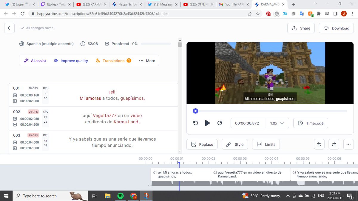 Guys I figured it out, for videos with captions you can use chrome extension and for videos without you use happy scribe