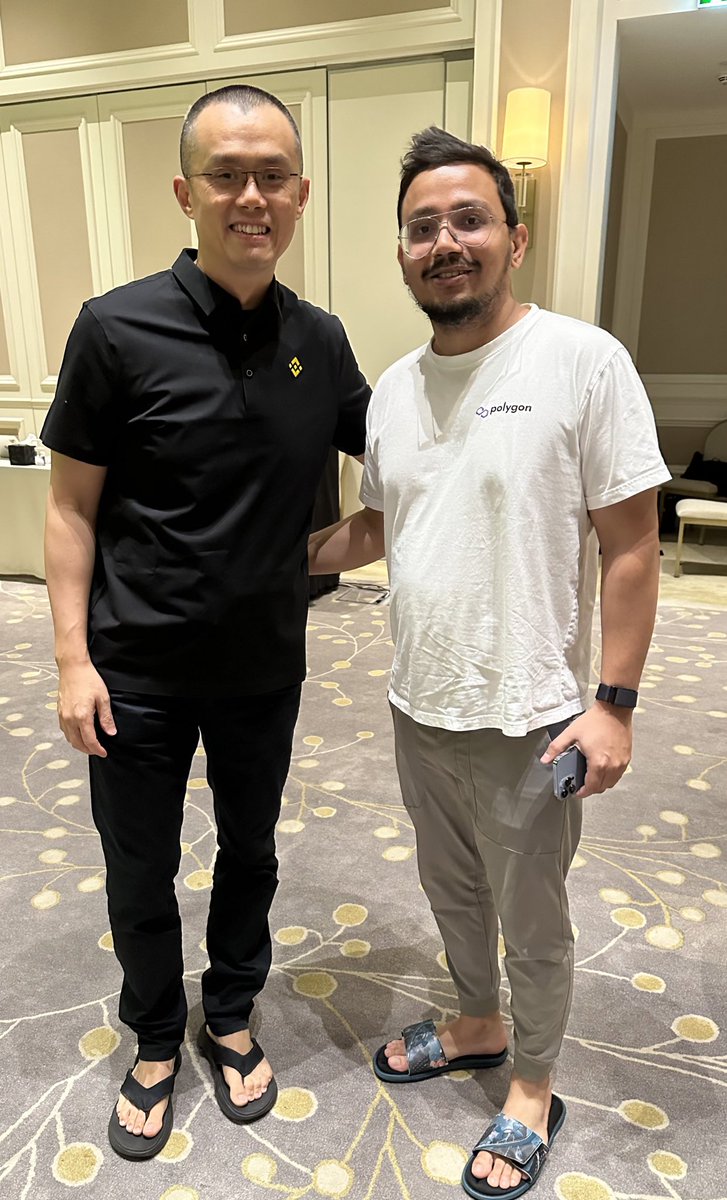 Chilling with <a href="/sandeepnailwal/">Sandeep | CEO, Polygon Foundation (※,※)</a> in UAE. Build together.