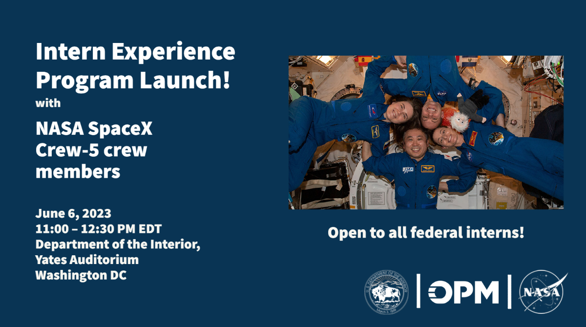USOPM's tweet photo. π¨ Federal Interns! Attend OPM's Federal Intern Experience Program Launch, June 6 at 11AM ET in @Interior!
Opportunities for training and development, cross-agency mentoring/networking, and hear from @NASA special guests! #FedIntern
Register here: https://t.co/5uBBoQ7gwr https://t.co/6v9KgAfEto