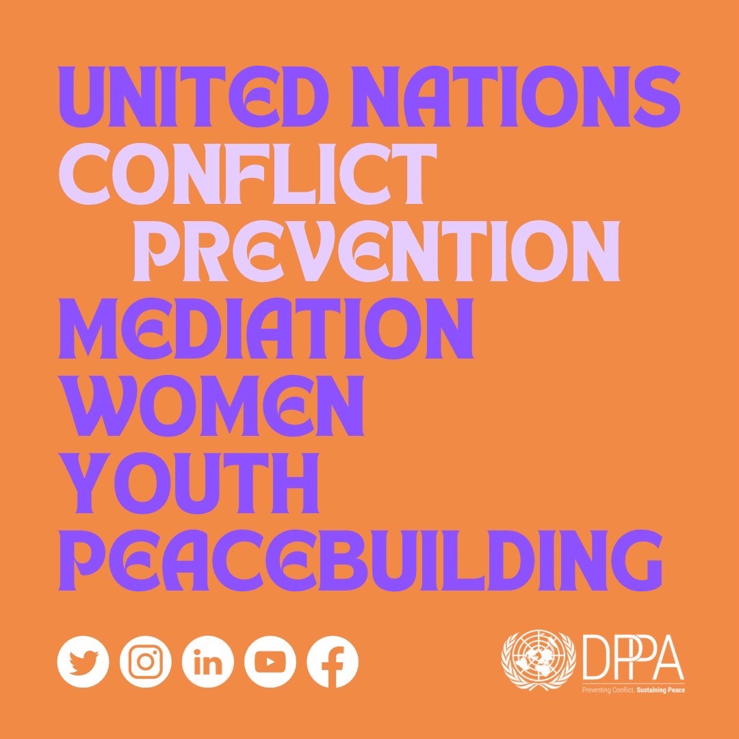 📢 We are now on Instagram! Follow us to stay updated on our work in preventing conflict and building peace.
mtr.cool/seefixscjd

#UN #UNDPPA #peacebuilding #conflictprevention #diplomacy #innovation #multilateralism