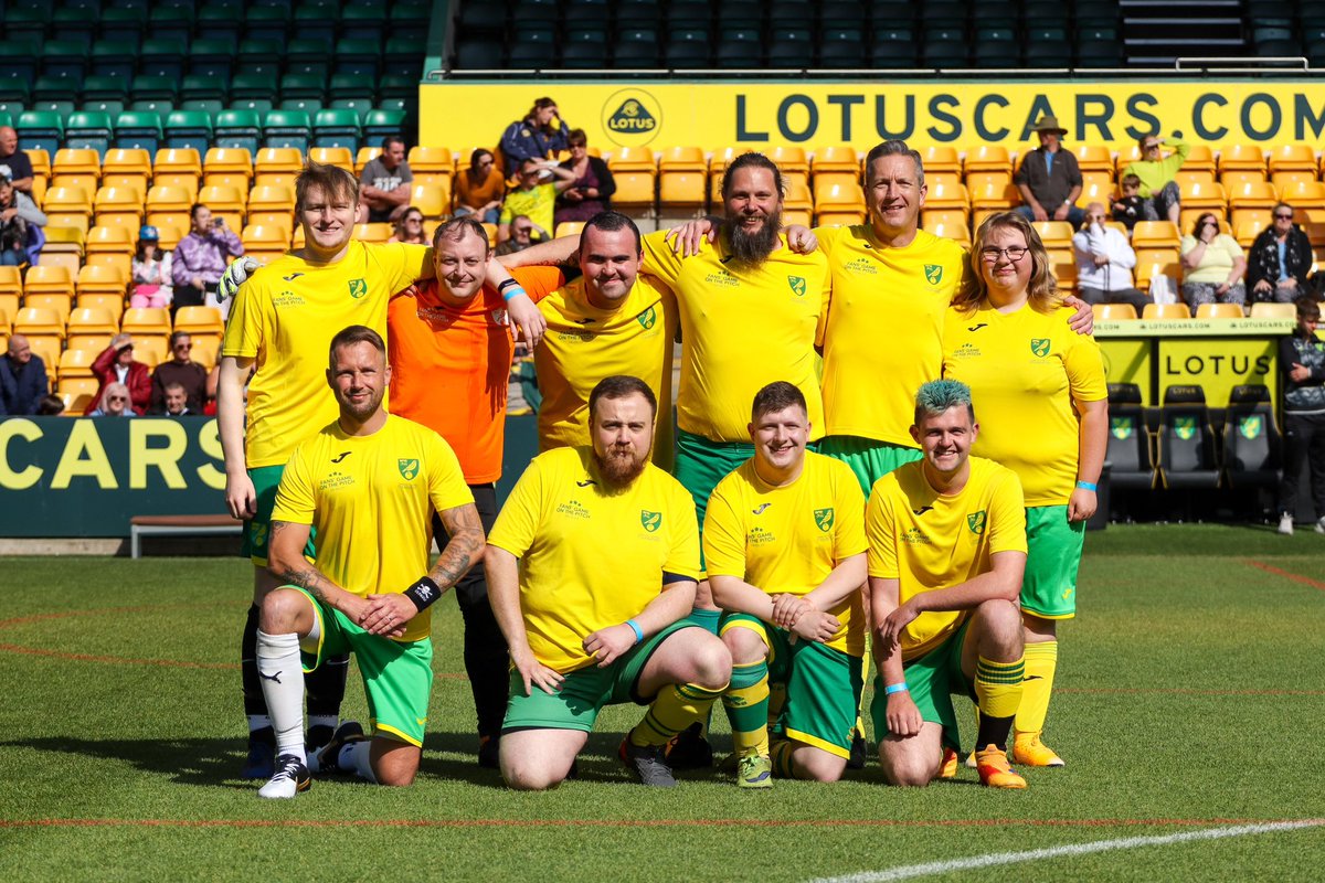 Here is the team that I captained last Friday for @NorwichCityCSF #football #teamphoto