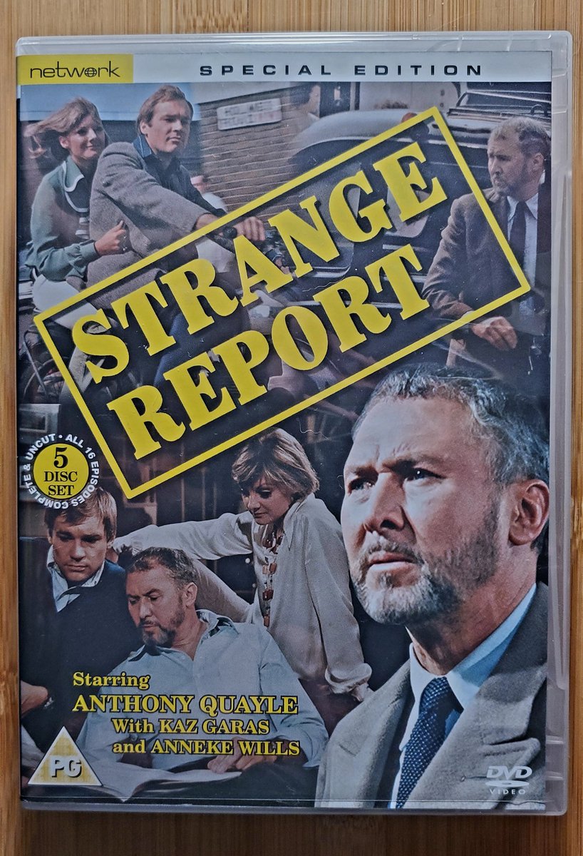 stanswitekFPS's tweet photo. Farewell @networktweets - Cherishing the memories: 
Strange Report

#network #britishTV #StrangeReport #AnthonyQuayle https://t.co/whHJnkJ5r8