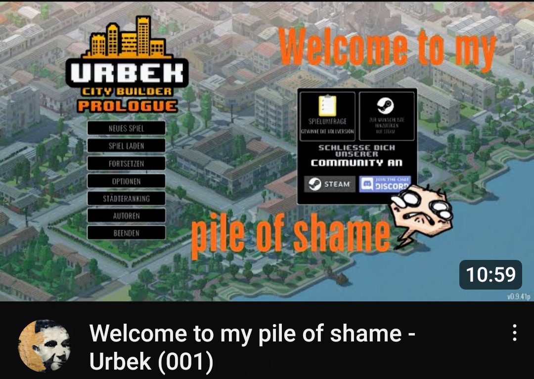 I faced my #pileofshame on #Steam. Urbek. I bought it. Can't even remember. 🙄😆😏
youtu.be/_o0-vDwT66E
#gaming #games #youtube #pixelponyy #newseries ⤵️⤵️
