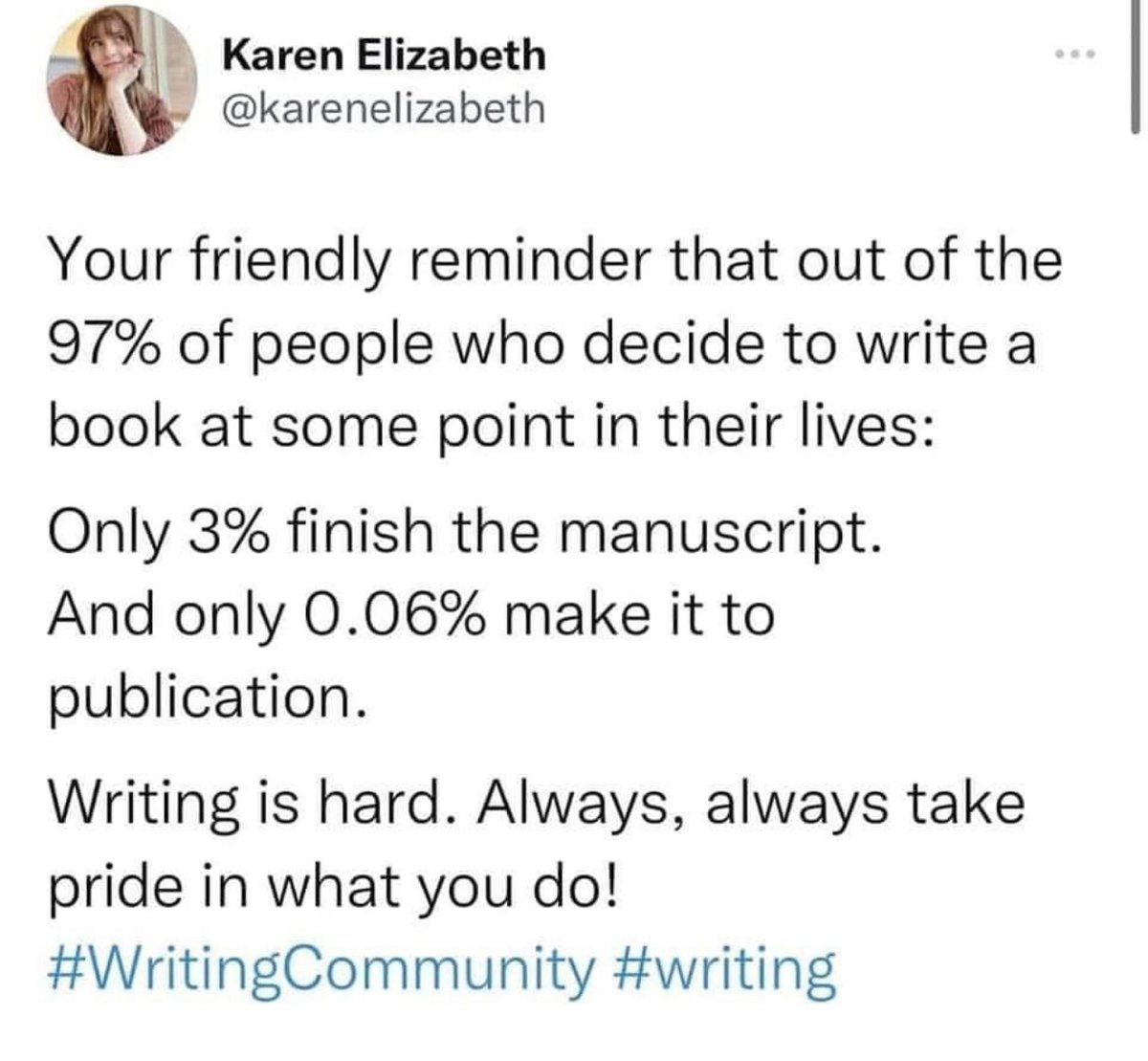 Well, said. KEEP IT UP WRITERS!!

#writingcommunity #writersoftwitter