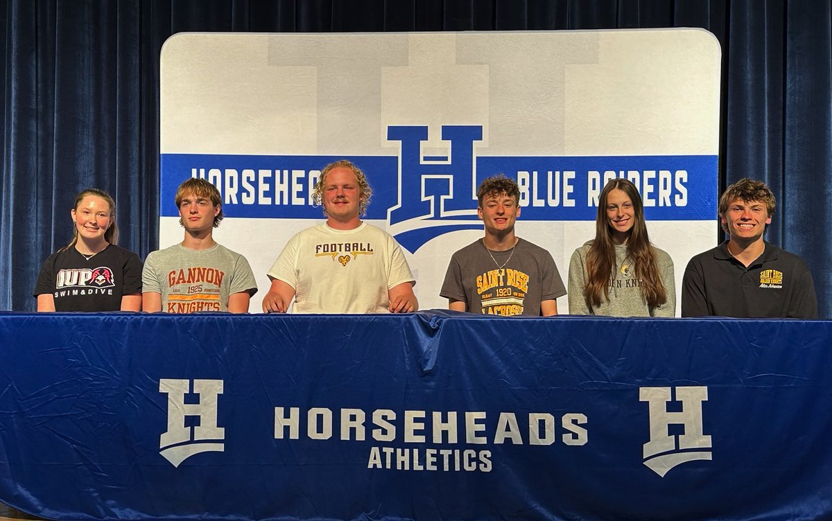 Southern Tier Sports Report (@tierreport) on Twitter photo NINE HORSEHEADS ATHLETES SIGN TO PLAY D1 & D2 SPORTS (22 PHOTOS). . . <a href="/HorseheadsAD/">Horseheads Athletics</a> <a href="/HhdsSchools/">Horseheads Schools</a> <a href="/HorseheadsLax/">Horseheads Boys Lacrosse</a> <a href="/HhdsGirlsLax/">Horseheads Girls Lacrosse</a> <a href="/HHDSSoftball/">Horseheads Softball</a> <a href="/HHSRaidersFB/">Horseheads Blue Raiders Football</a> <a href="/Molly_Wolf10/">Molly Wolf</a>
stsportsreport.com/index_get.php?… NINE HORSEHEADS ATHLETES SIGN TO PLAY D1 & D2 SPORTS (22 PHOTOS). . . <a href="/HorseheadsAD/">Horseheads Athletics</a> <a href="/HhdsSchools/">Horseheads Schools</a> <a href="/HorseheadsLax/">Horseheads Boys Lacrosse</a> <a href="/HhdsGirlsLax/">Horseheads Girls Lacrosse</a> <a href="/HHDSSoftball/">Horseheads Softball</a> <a href="/HHSRaidersFB/">Horseheads Blue Raiders Football</a> <a href="/Molly_Wolf10/">Molly Wolf</a>
stsportsreport.com/index_get.php?…