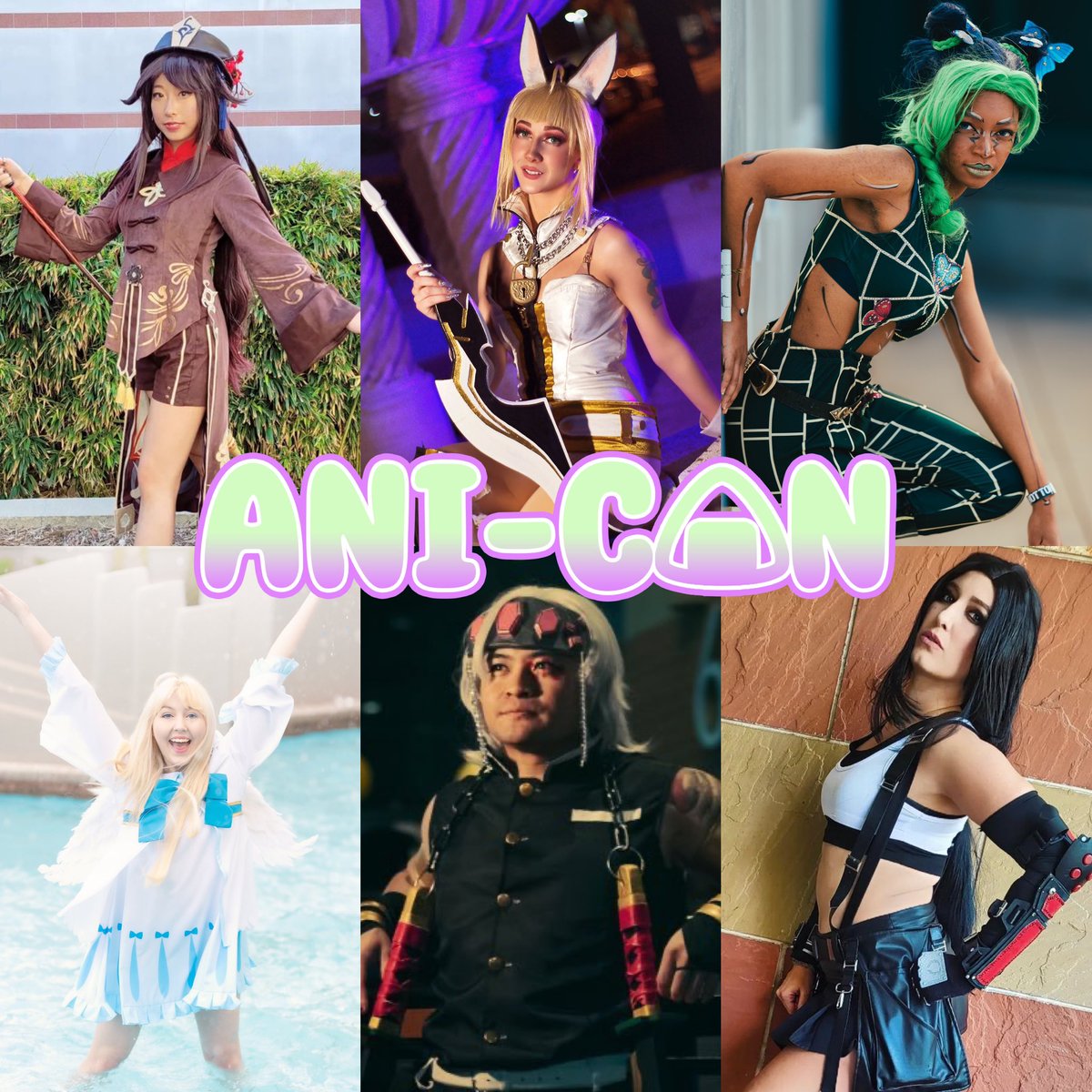 AniConvention's tweet photo. Introducing our Cosplay Ambassadors! As ambassadors they will be attending Ani-Con to showcase their costume skills throughout the event. We will be featuring our cosplay ambassadors as part of our event and community! https://t.co/SgTmQGvIuj
