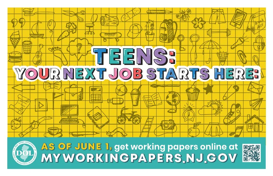 NJDOL wants to be sure every constituent and minor knows about the new process so that no one experiences a delay in obtaining Working Papers. 
To learn more, please visit buff.ly/3pW0ehm.