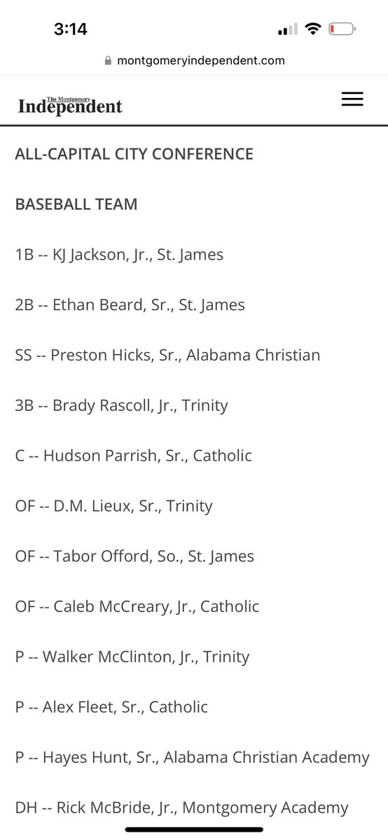 JarrodCook11's tweet image. Proud of our guys on this list! #trinitybaseball #bluecollar