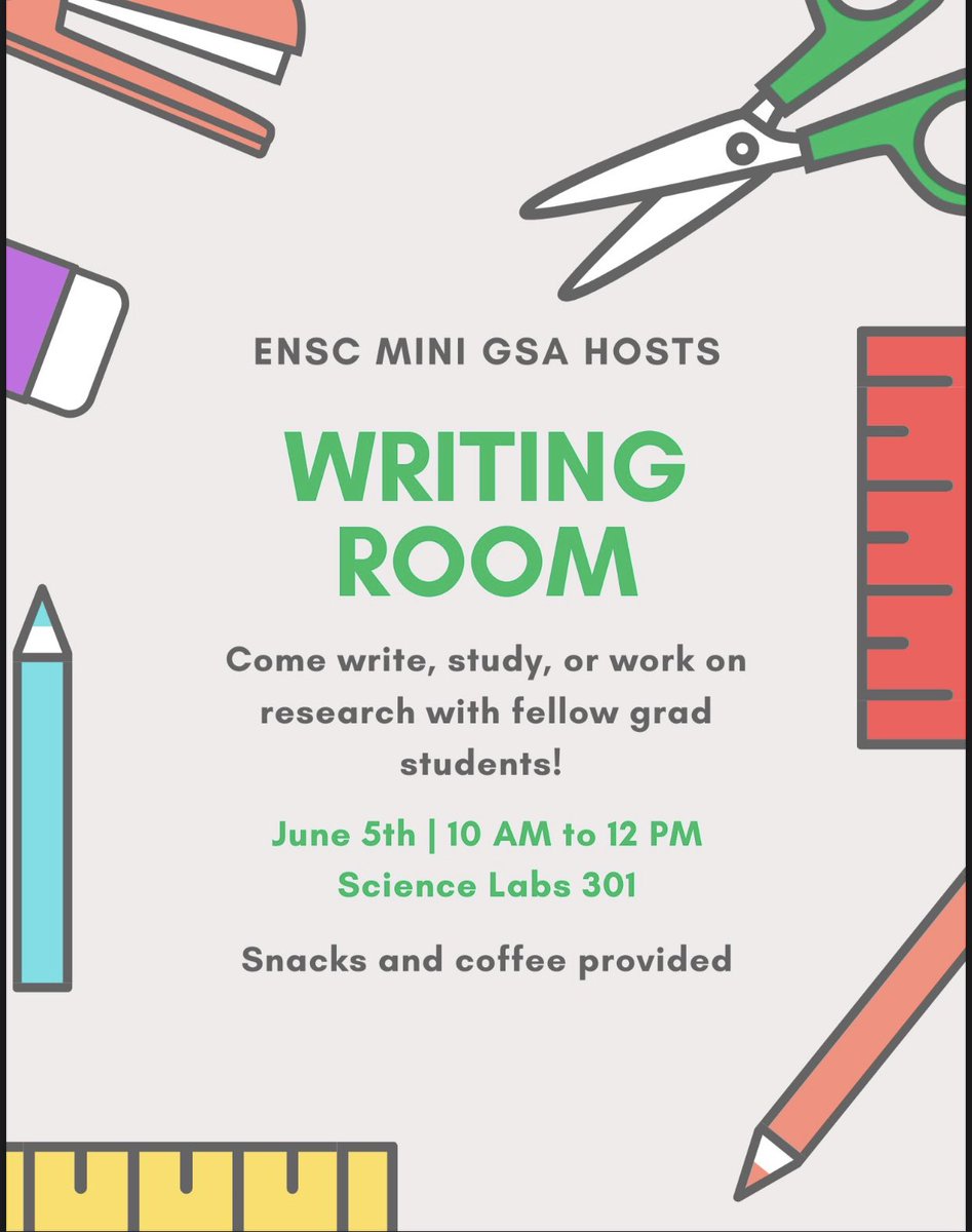 Come join ENSC mini-GSA for our end of the year events!