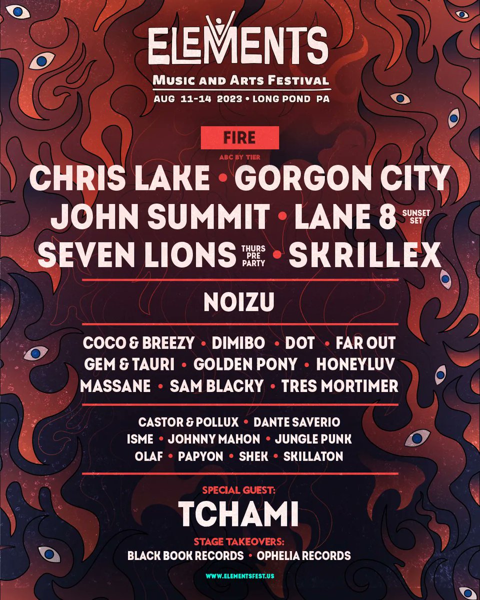 elementsfest_'s tweet photo. YOUR #EMF23 LINEUP BY STAGE JUST DROPPED 🙌 Which stage will we see you at the most? 

We are only 72 days away! 👀 Prices will be increasing soon, grab passes ASAP to lock in your spot at the lowest price possible! 🔗 https://t.co/Tmw8ev9MlB https://t.co/Qk8630XAB0