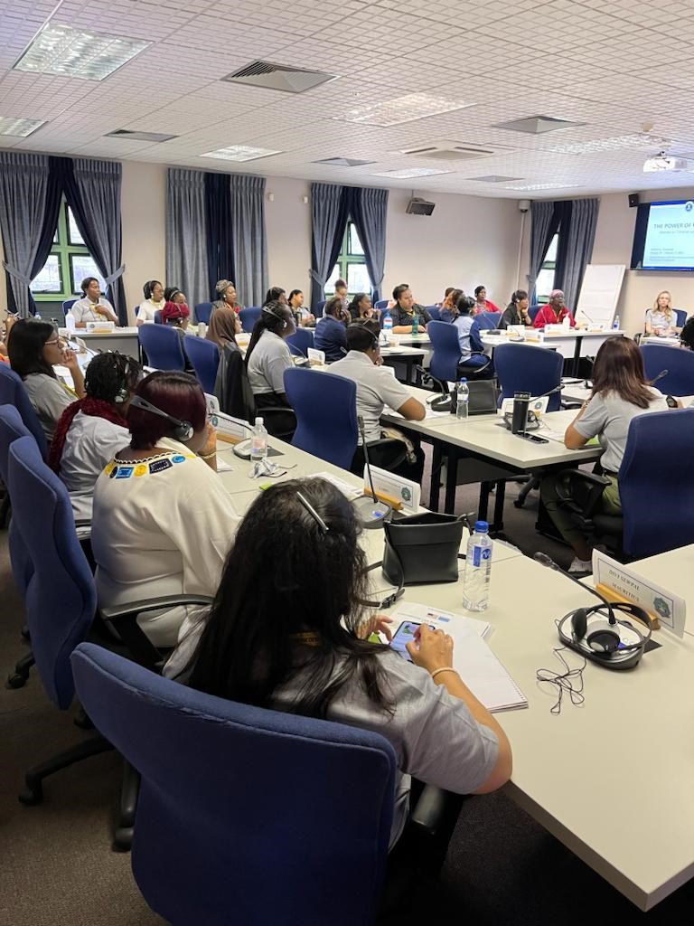 FBI's tweet photo. Ten female #FBI instructors recently taught a course titled "Women in Criminal Justice" to 45 women who work in the criminal justice sector in Africa. The course was co-taught with #SecretService at the #StateINL International Law Enforcement Academy in Gaborone, Botswana. https://t.co/SaOoDxZtG4