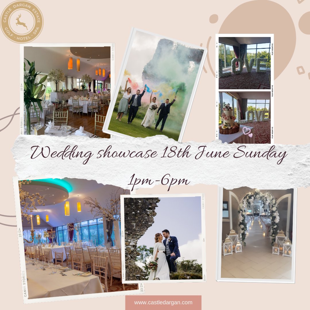 CastleDargan's tweet photo. Have you booked your appointment for the wedding showcase?
If not, book your slot now!!
✉️weddings@castledargan.com
📞071 9118080
https://t.co/xg7yWy0h15
#wedding #castledarganhotel #enquiretoday #sligo https://t.co/Zn3qLXQA6Y