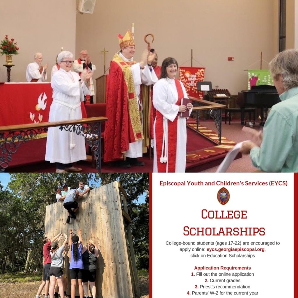 The ordination of the Rev. Noelle Raiford to the diaconate, EYCS educational scholarship applications due today, register for summer camp, and more news from across the diocese:

conta.cc/43rEBUM

#Episcopal #DioGA #takemebacktothecreek