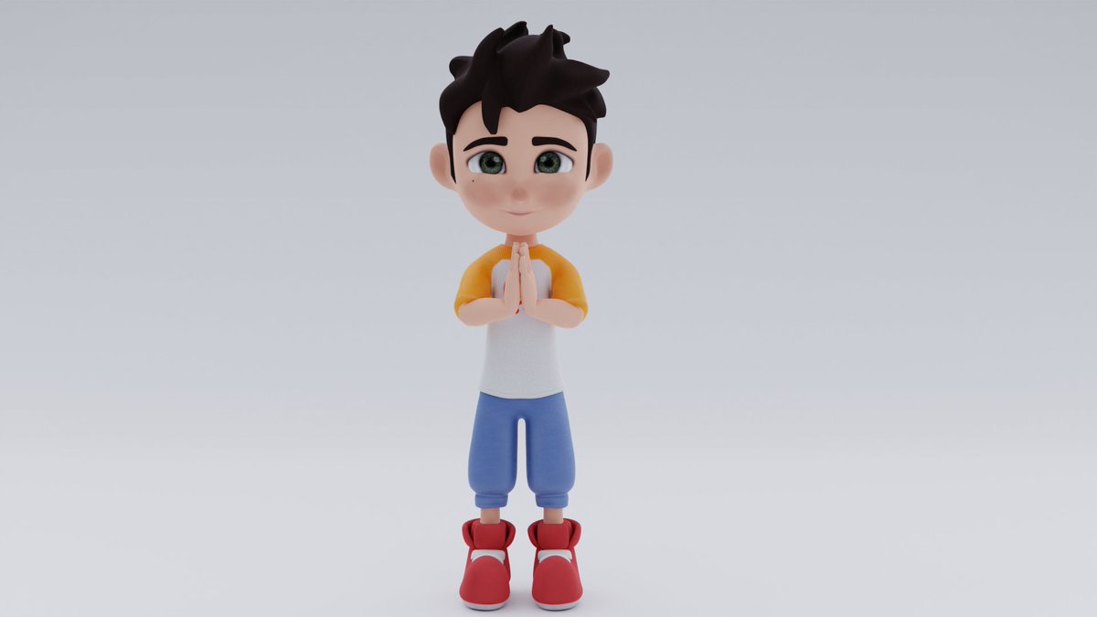 Cartoon boy Rigged 3D Model [Finished]
#blender #3Dmodeling #3DCG