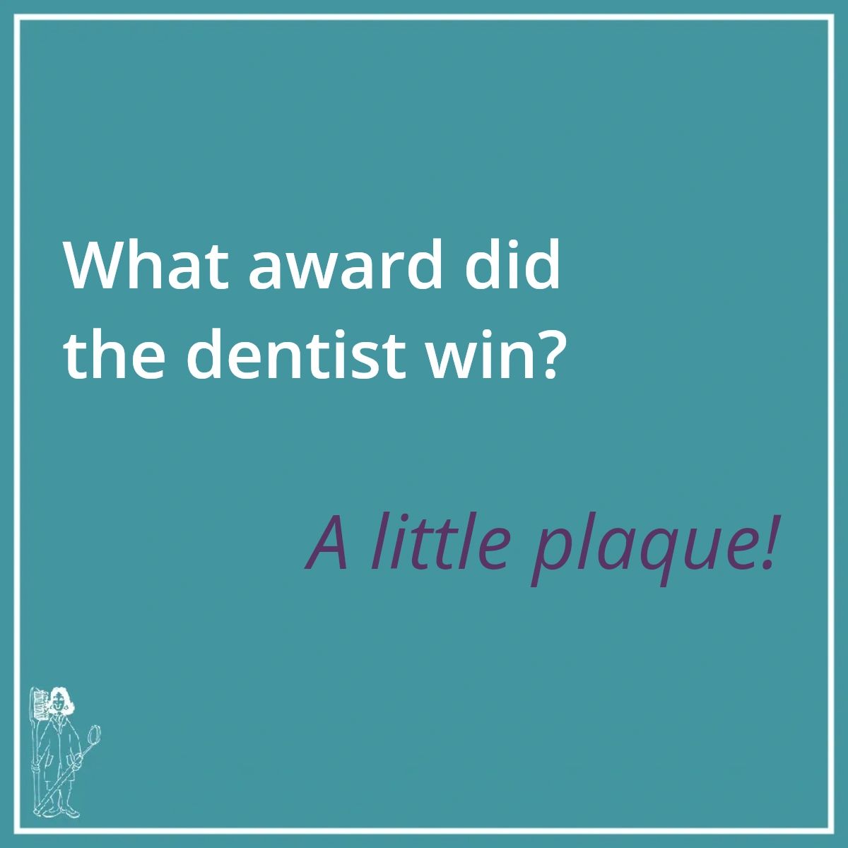 Just a little joke from your friendly neighborhood dentist and a reminder to come in for a routine cleaning. 😄 #dentist #DentalPlaque #CleanTeeth