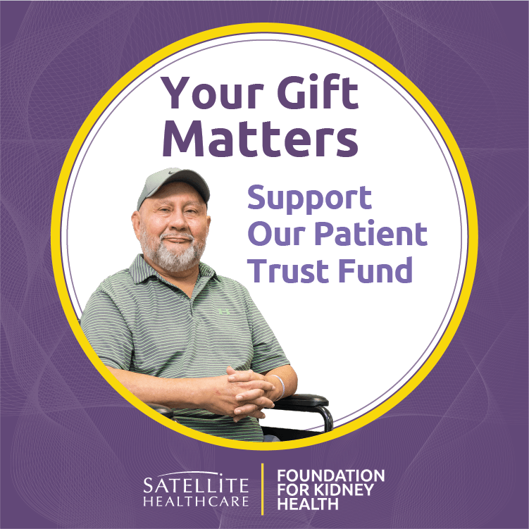 The Satellite Healthcare Patient Trust Fund supports patients unable to pay for transportation, utility bills, groceries & medication not covered by insurance. Donate today! fundraise.givesmart.com/form/S5qB8w?vi… #SHFoundation #Satellitehealthcare #doante #patienttrustfund #CKD