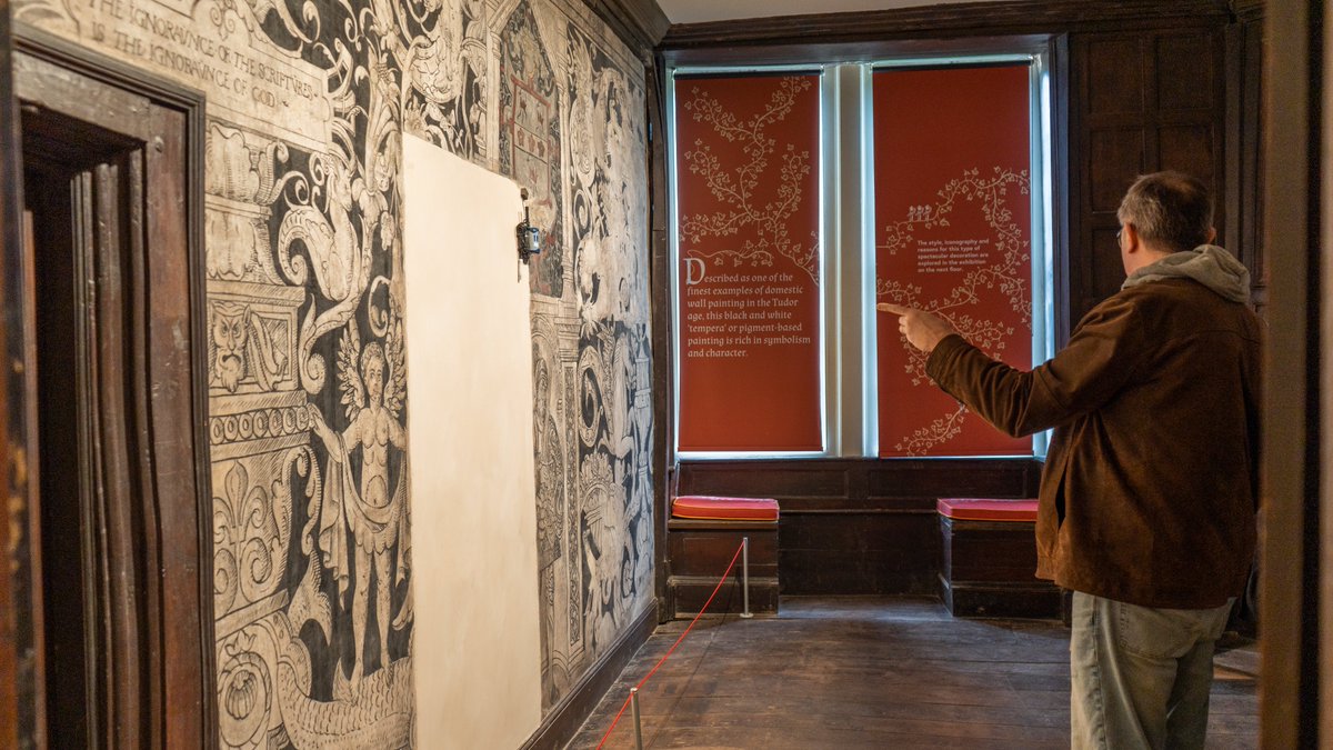 Charterhouse's wall paintings are rare and of international significance, playing a huge role in the case for saving the building. After admiring them, make sure to venture upstairs to learn more about their history and conservation. Visitor info at historiccoventrytrust.org.uk/visit/charterh…