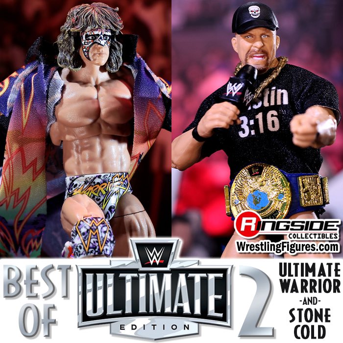 Mattel WWE Best Of Ultimate Edition Series 2 is up for PRE-ORDER! Featuring Ultimate Warrior & Stone Cold Steve Austin! Shop at Ringsid.ec/BestOfUltimate… #RingsideCollectibles #WrestlingFigures #WWEEliteSquad #WWERaw #SmackDown #Mattel #WWE #UltimateEdition #StoneCold