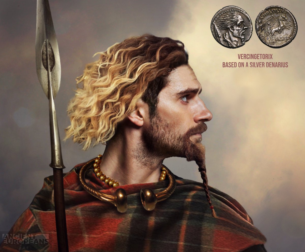 🇫🇷 Vercingetorix. Based on a silver denarius. 

#Vercingetorix #France #Celtic #Celts