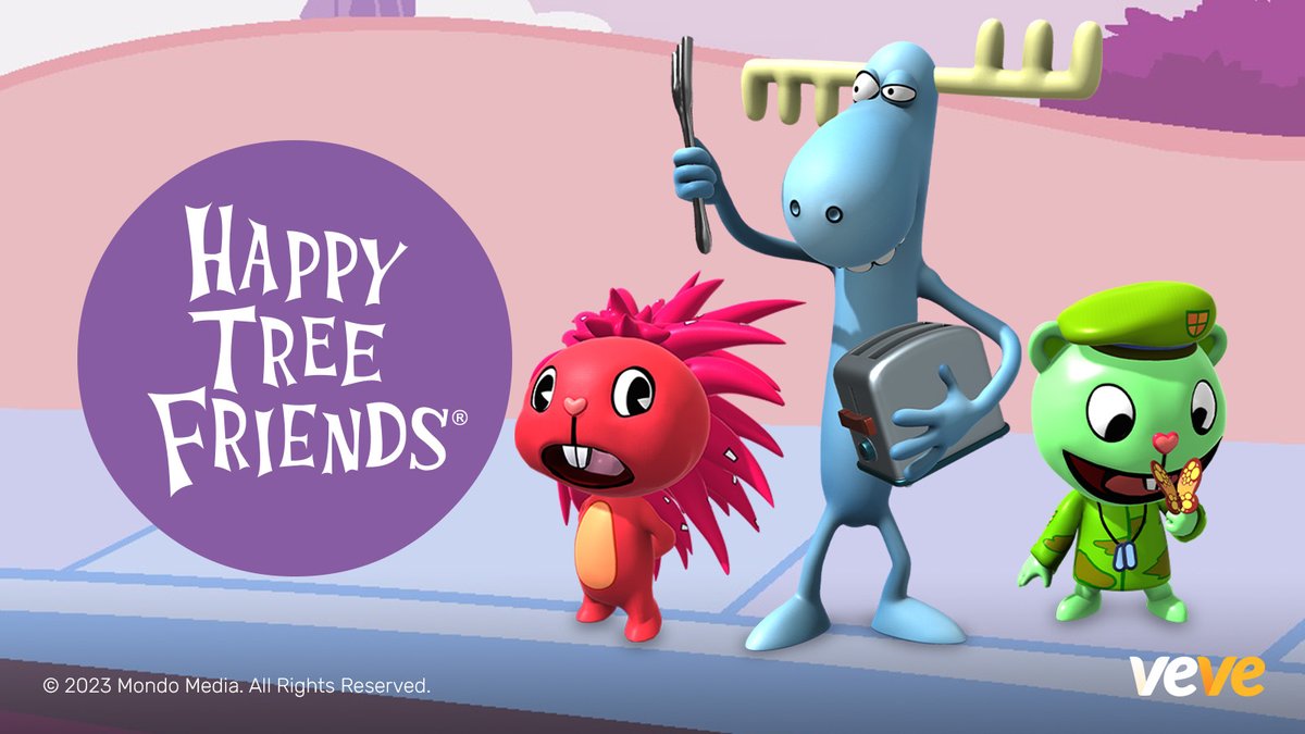 Adorable? Yes. Ultra-violent? YES. Happy Tree Friends are bringing their hilarious mayhem to VeVe! Four animated digital collectibles drop in blind box format Fri, 2 June at 8 AM PT: bit.ly/3WGipUo #CollectorsAtHeart 💙