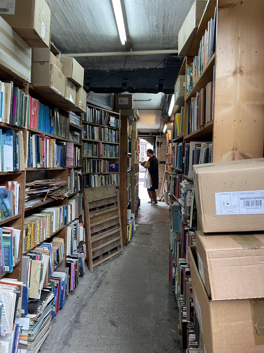 renardpress's tweet photo. Spent a very happy day today exploring the wonderful bookish kingdom of Hay – and over the moon to spy our lovely #Orwell and #Woolf editions and more… featured here so prominently by the fantastic @AddymanBooks ❤️👇🙏 https://t.co/A4VFfw4oLR