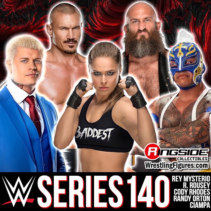 Mattel WWE Series 140 is up for PRE-ORDER! Featuring Ronda Rousey, Cody Rhodes, Rey Mysterio, Randy Orton & Ciampa! Shop at Ringsid.ec/WWESeries140 #RingsideCollectibles #WrestlingFigures #WWEEliteSquad #WWERaw #SmackDown #Mattel #WWE #RondaRousey #CodyRhodes #ReyMysterio…