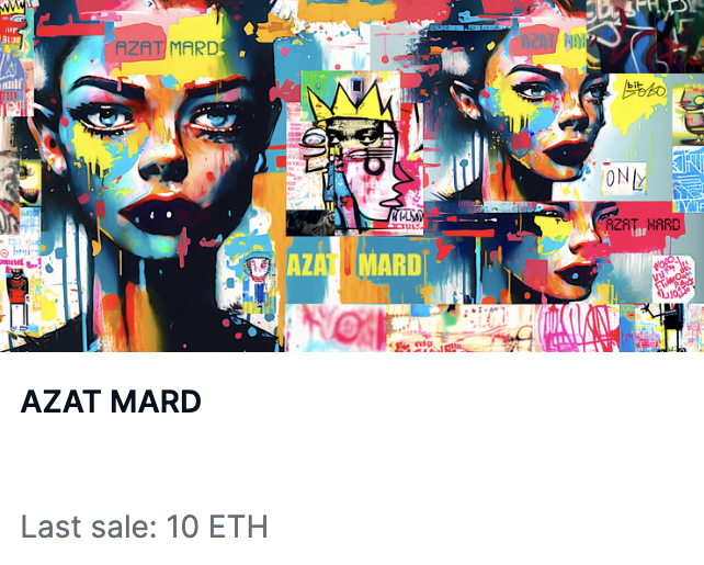 bitkokoio's tweet photo. I'm thrilled to announce the sale of our first piece. Azat Mard by Bitkoko was sold for 10 ETH on @OpenSea๐ผ๏ธ #ArtSale #Masterpiece #ArtMarket #CollectibleArt #FineArt #art #bitkoko https://t.co/G00Zx9de4R