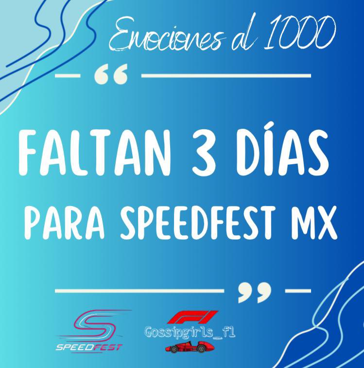 Gossipgirls_f1's tweet photo. Estamos súper emocionadas de conocer a los ganadores de los 5 pases dobles del SpeedFest 🏎️🏁.
No podemos esperar a transmitirte las acciones que viviremos este sábado 3 de junio en el Autódromo Hermanos Rodríguez.
¡Gracias a @JCF113 por todas las facilidades!
#SpeedFestMX https://t.co/CdWd5nhuab