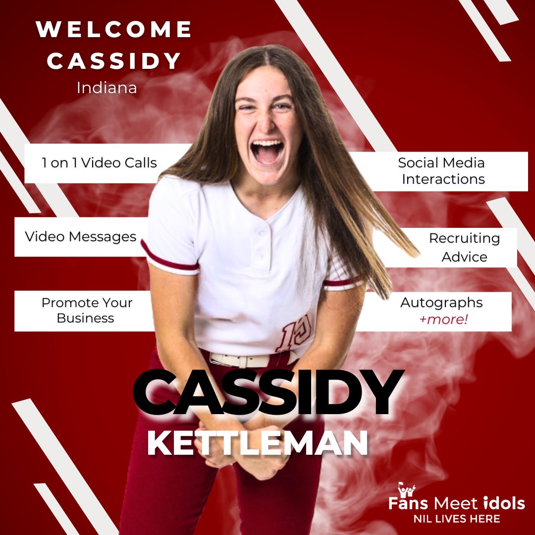 Welcome Cassidy <a href="/CassKett15/">Cassidy Kettleman</a> to the Fans Meet Idols
Family!

Fans Can Order
✅Autographs
✅Video Messages
✅Recruiting Advice
... And More!

Shop at app.fansmeetidols.com/cassidy.kettle…
