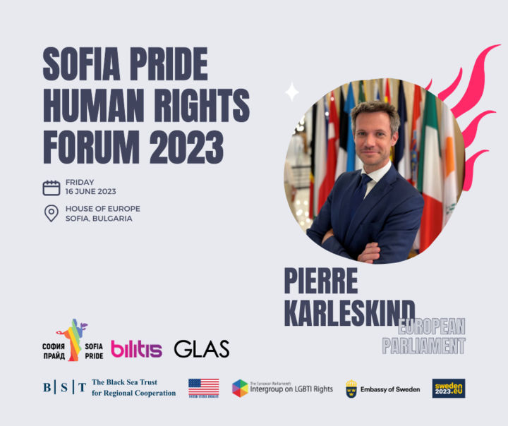 Join #SofiaPrideHumanRightsForum and listen to: @PierreKarleskind. He is a French MEP, part of <a href="/RenewEurope/">Renew Europe</a> and vice chair of the <a href="/LGBTIintergroup/">LGBTI Intergroup</a> . He initiated key resolutions such as declaring the EU an LGBTIQ Freedom Zone. Seats:  forms.gle/WPycUWuAnTFd6r…