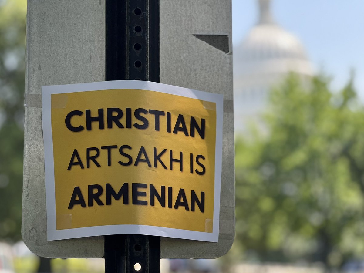 Spotted today on Capitol Hill. 

#ArtsakhTweet