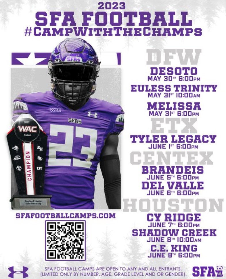 Excited to be in Melissa, Texas!! @CoachCarthel @DWhoolery @SFA_Football